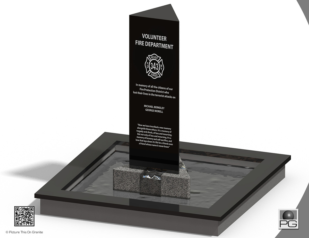 PG Memorial Design Concept #30 - Triangle Fountain