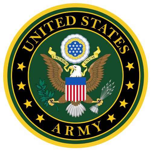 example of US Army cast bronze military insignia